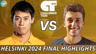 Kei Nishikori 錦織圭 vs Luca Nardi  Helsinki 2024 Final  Highlights [upl. by Berriman471]