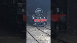 KWVR Steam Locomotive at Keighley Station 4k [upl. by Neeoma]