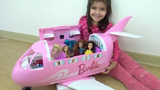 Barbie’nin Muhteşem Jeti Azra ile Masal Prensesleri Barbie Hava Yollarıyla Uçuyor Barbie Airplane [upl. by Parry]