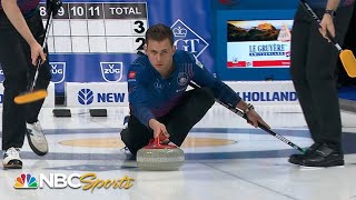 Highlights US mens curling wins against Canada at World Men’s Curling Championship  NBC Sports [upl. by Ennywg]