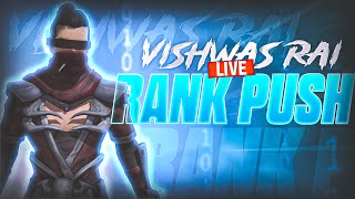 Vishwas rai live global rank push  FUN STREAM [upl. by Edualc]