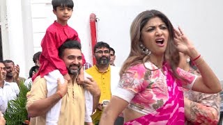 Shilpa Shetty Ganpati Visarjan 2018 – Full Video of the Grand Celebration [upl. by Beatty875]