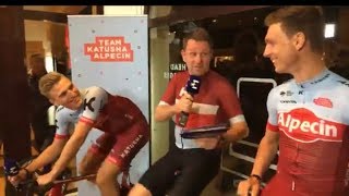 Interview mit Marcel Kittel und Tony Martin [upl. by Yesac]