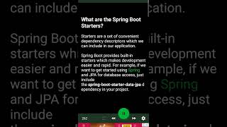 What are the Spring Boot Starters [upl. by Robbie818]