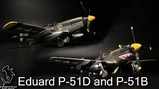 Eduard 148 P51D and P51B  Full Build Video [upl. by Ojoj]