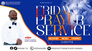 FRIDAY PRAYER SERVICE  18TH OCTOBER 2024  LIVE FROM THE AUDITORIUM OF ROHMI HQ FRAMOASE [upl. by Peria]