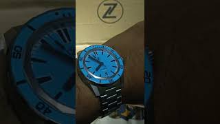 Really Hype Is WildFire 🤩⌚🤞New Watch Added Zelos Swordfish 42mm SS SkyBlue Zelos TimePieceSAN [upl. by Elohc]