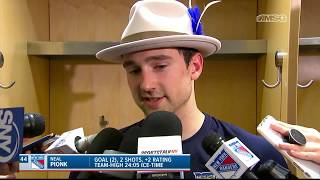 Neal Pionk Goes Over Incredible GameWinning Goal vs Habs  New York Rangers  MSG Networks [upl. by Horan]