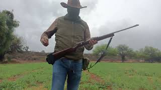 Rifle Mendoza modelo venado a 2 tiros TODO LO QUE TIENES QUE SABER disparando bajo la lluvia [upl. by Iahs]