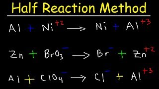 Half Reaction Method Balancing Redox Reactions In Basic amp Acidic Solution Chemistry [upl. by Yotal]