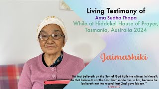 Living Testimony of Ama Sudha Thapa Hiddekel House of Prayer Tasmania Interpretation by BroAnand [upl. by Caz969]