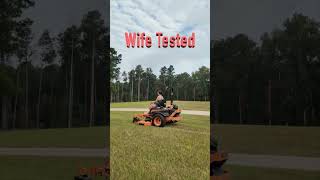 SCAG Cheetah II zero turn mower Wife takeover [upl. by Aileen]