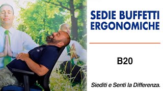 Sedia Ergonomica Buffetti da ufficio scopriamo insieme B20 [upl. by Lasko]