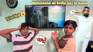 Bachho ne ghr me krdia nuksaan😤 Itna mehenga TV Tod Diyaa😱  ZoyaEntertainment8474 [upl. by Yhotmit]