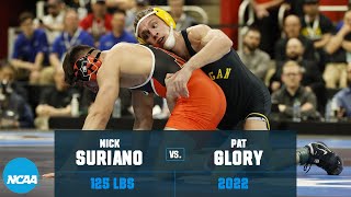 Nick Suriano vs Pat Glory 2022 NCAA wrestling championship final 125 lb [upl. by Cavill556]