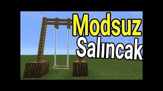 Modsuz Salıncak Nasıl Yapılır Minecraft [upl. by Acimahs]