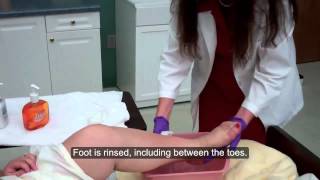 CNA ESSENTIAL SKILLS  Foot Care 637 [upl. by Kcirdorb]