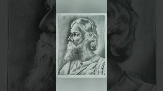 Rabindranath Tagore drawing art refulgent drawing graphiteartwork trendingonshorts [upl. by Notserc]