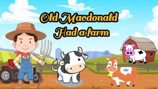 Old Macdonald had a farm  kids poem  preschool learning  kids education  little learners [upl. by Nadbus]