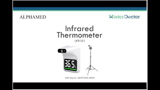 Alphamed UFR101 Infrared Thermometer How to Use [upl. by Aramoiz]