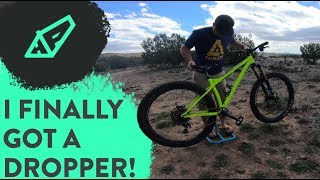 My new dropper post is here Installing my 9point8 Fall Line on my RSD Middle Child  Hardtail Party [upl. by Atinniuq]