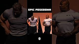 Epic posedown bodybuilding ronniecoleman jaycutler explorepage [upl. by Higgins678]