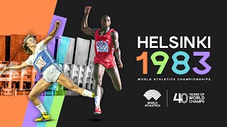 40 Years of the World Athletics Championships  Helsinki 1983 [upl. by Megen]