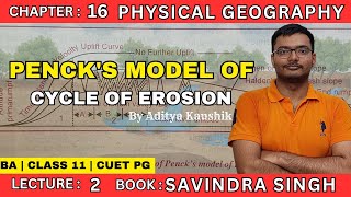 Pencks Model of Cycle of Erosion  Physical Geography [upl. by Shute194]