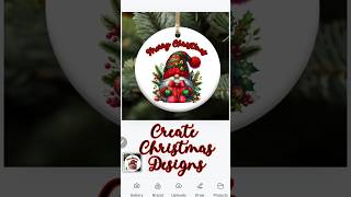 Christmas Design with creativefabrica and Canva Mobile sublimationtutorial youtubehighfive [upl. by Sydelle858]