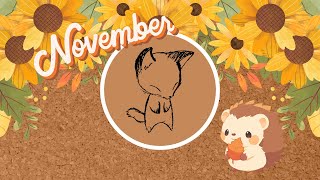 Time laps l November Part Diary with my cat [upl. by Hanley]