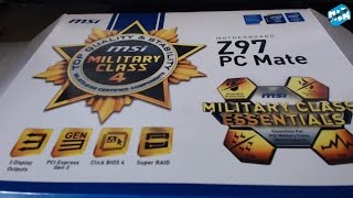 UNBOXING MSI Z97 PC Mate Motherboard  Why I Got It [upl. by Enened]