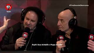 Enzo Avitabile e Peppe Servillo ospiti in diretta su RTL 1025 da Sanremo [upl. by Issy956]