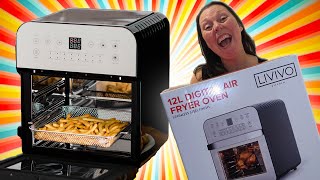 Livivo 12L Air Fryer Unbox Demo and Review  Rotisserie Chicken [upl. by Domineca]