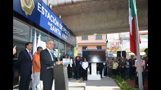 Inaugura gobierno capitalino 15 estaciones de policía [upl. by Tronna]