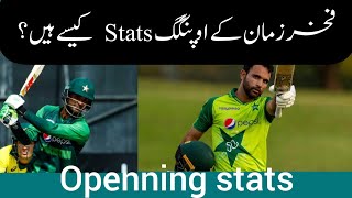 Fakhar zaman batting stats as Opener  fakhar zaman t20 batting stats [upl. by Florencia]