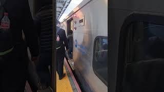 Hempstead Bound M7 LIRR train entering and leaving Jamaica [upl. by Toole407]