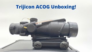 Trijicon ACOG RCO TA31RCOM4CP Unboxing [upl. by Tartaglia]