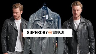 Superdry leather jacket  Biker Jacket [upl. by Aremaj]