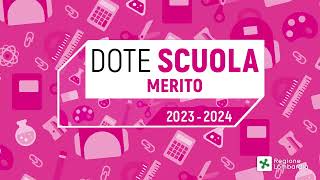 Dote Scuola – Componente Merito 20232024 [upl. by Avirt152]