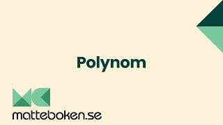 Polynom  Matte 2 [upl. by Anined87]