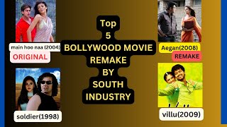 Top 5 Bollywood Movies remake by South industry bollywood films remakes by South movie movie [upl. by Recor]