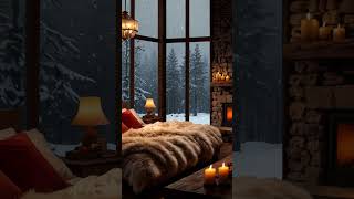 Sleep by Cozy Fireplace ❄️🔥 Winter Ambience for Relaxation [upl. by Tanah]