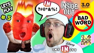 Lets Play DISNEY INFINITY 30 INSIDE OUT 5 Chases Curse Word Mental Notes Phase 1 2  FGTEEV [upl. by Simson]