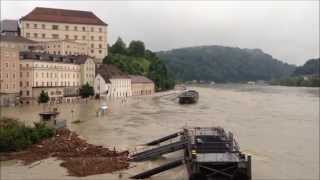 Linz DonauHochwasser 4 Juni 2013 920 cm [upl. by Noswal]