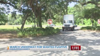 Search underway in Awendaw for wanted suspect [upl. by Einahteb7]