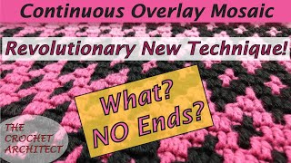 25  Continuous Overlay Mosaic Crochet with NO ENDS [upl. by Pump]