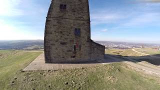 CASTLE HILL Huddersfield UK  10 MAR 2014 GOPR0129 [upl. by Seni]