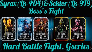 Lin Kuei Tower TRIBORG Cyrax Lk4D4ampSektor all9T9 Bosses Fights Mortal Kombat Mobile Account [upl. by O'Mahony918]