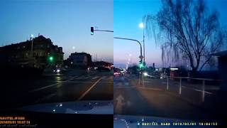 Car DVR Navitel R600 and Navitel R1000 comparsion at sunset [upl. by Iraam]