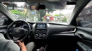 Toyota Vios POV Driving Episode 24  Roaming while raining  Going Office [upl. by Corron]